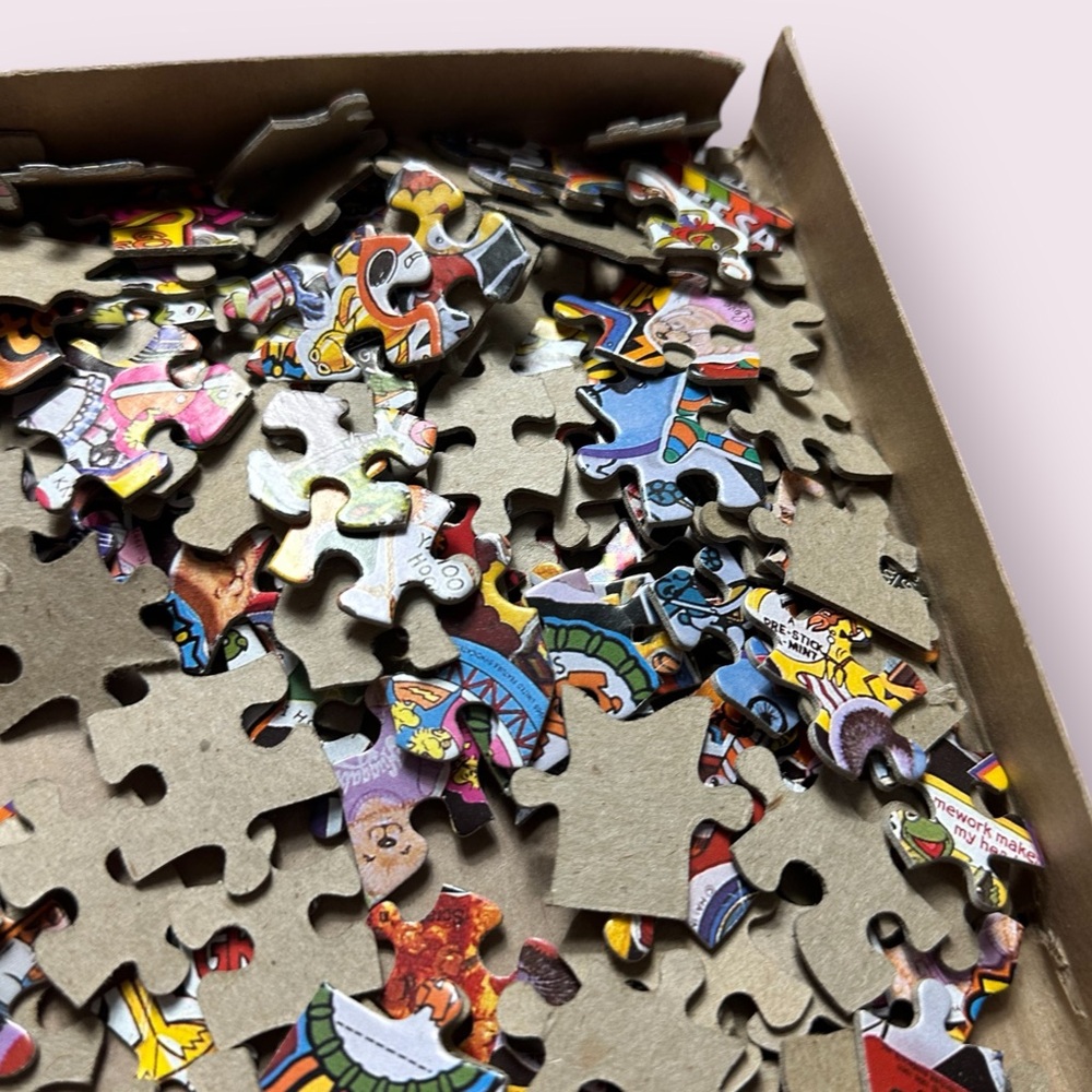 Vintage 1980’s Stick To It Jigsaw Puzzle 500 Pieces Pop Culture Complete - Picture 13 of 14